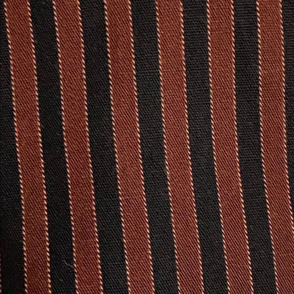 Banana Republic Maroon Red Striped Slim Fit Button Up Shirt Mens Size M 15-15.5